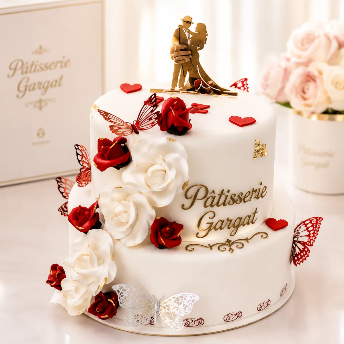 Gateau mariage 2 etages